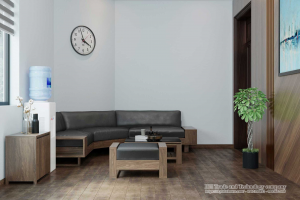 THIẾT KẾ NỘI THẤT PHÒNG LÀM VIỆC TRƯỞNG PHÒNG TẠI HÒA BÌNH - ANH HÀ