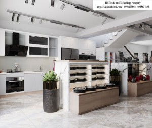 THIẾT KẾ NỘI THẤT CỬA HÀNG THIẾT BỊ BẾP TẠI DƯƠNG NỘI HÀ ĐÔNG HN - ANH TRUNG